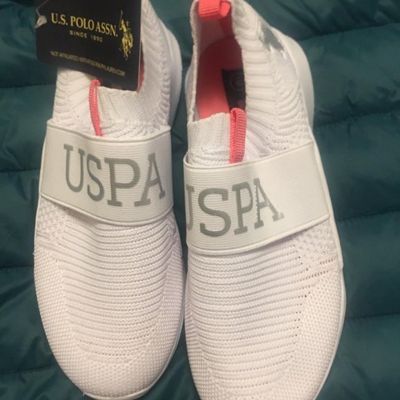 U.S. Polo Assn Girl's Heritage Court Slip-On Sneakers - Picture 1 of 5